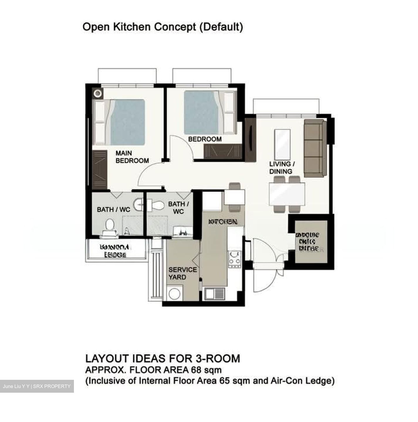 Blk 107A Alkaff Oasis (Toa Payoh), HDB 3 Rooms #599356041